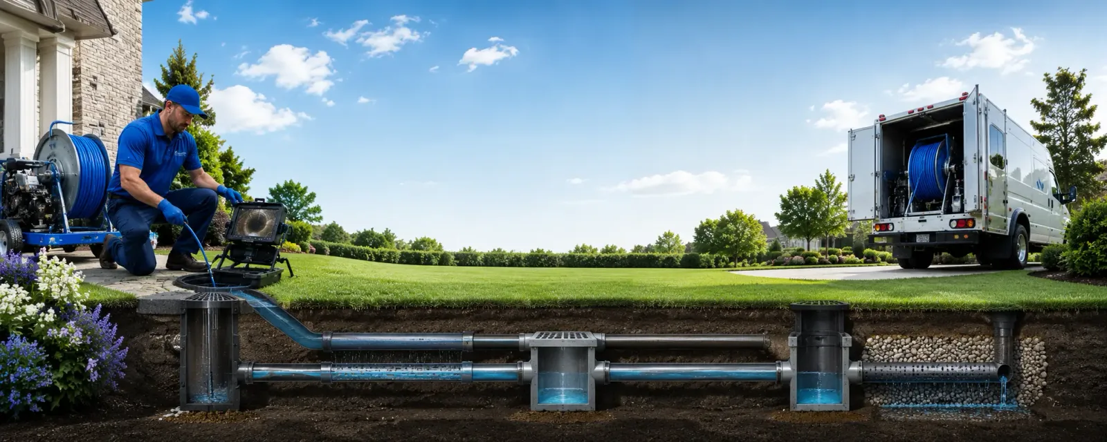 Outdoor drain cleaning information for Rock Creek, OH